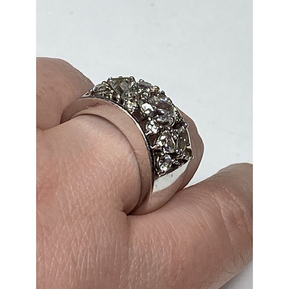 925 Thailand CZ Sterling Silver Ring Size 9 7.39g - Picture 3 of 12